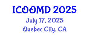 International Conference on Osteoporosis, Osteoarthritis and Musculoskeletal Diseases (ICOOMD) July 17, 2025 - Quebec City, Canada