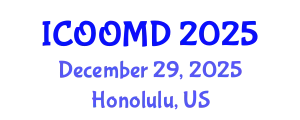 International Conference on Osteoporosis, Osteoarthritis and Musculoskeletal Diseases (ICOOMD) December 29, 2025 - Honolulu, United States