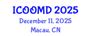 International Conference on Osteoporosis, Osteoarthritis and Musculoskeletal Diseases (ICOOMD) December 11, 2025 - Macau, China