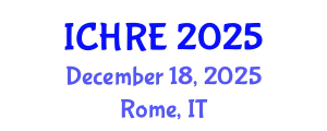 International Conference on Human Reproduction and Embryology (ICHRE) December 18, 2025 - Rome, Italy