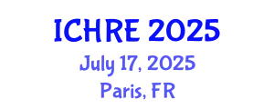 International Conference on Human Reproduction and Embryology (ICHRE) July 17, 2025 - Paris, France