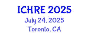 International Conference on Human Reproduction and Embryology (ICHRE) July 24, 2025 - Toronto, Canada