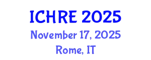 International Conference on Human Reproduction and Embryology (ICHRE) November 17, 2025 - Rome, Italy