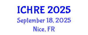 International Conference on Human Reproduction and Embryology (ICHRE) September 18, 2025 - Nice, France