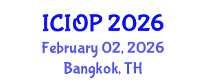 International Conference on Industrial and Organizational Psychology (ICIOP) February 02, 2026 - Bangkok, Thailand