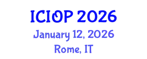 International Conference on Industrial and Organizational Psychology (ICIOP) January 12, 2026 - Rome, Italy