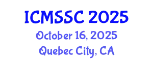 International Conference on Mathematics, Statistics and Scientific Computing (ICMSSC) October 16, 2025 - Quebec City, Canada