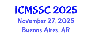 International Conference on Mathematics, Statistics and Scientific Computing (ICMSSC) November 27, 2025 - Buenos Aires, Argentina
