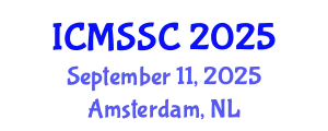 International Conference on Mathematics, Statistics and Scientific Computing (ICMSSC) September 11, 2025 - Amsterdam, Netherlands