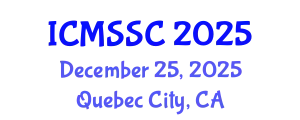 International Conference on Mathematics, Statistics and Scientific Computing (ICMSSC) December 25, 2025 - Quebec City, Canada