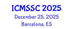 International Conference on Mathematics, Statistics and Scientific Computing (ICMSSC) December 25, 2025 - Barcelona, Spain