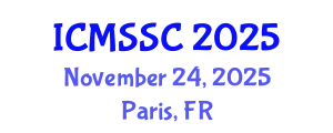 International Conference on Mathematics, Statistics and Scientific Computing (ICMSSC) November 24, 2025 - Paris, France