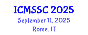 International Conference on Mathematics, Statistics and Scientific Computing (ICMSSC) September 11, 2025 - Rome, Italy