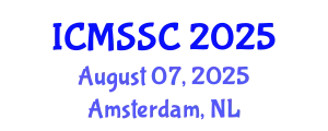 International Conference on Mathematics, Statistics and Scientific Computing (ICMSSC) August 07, 2025 - Amsterdam, Netherlands