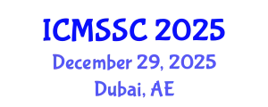 International Conference on Mathematics, Statistics and Scientific Computing (ICMSSC) December 29, 2025 - Dubai, United Arab Emirates
