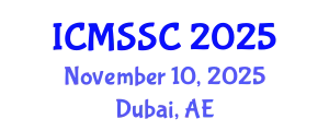 International Conference on Mathematics, Statistics and Scientific Computing (ICMSSC) November 10, 2025 - Dubai, United Arab Emirates