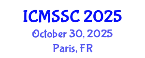 International Conference on Mathematics, Statistics and Scientific Computing (ICMSSC) October 30, 2025 - Paris, France