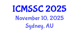 International Conference on Mathematics, Statistics and Scientific Computing (ICMSSC) November 10, 2025 - Sydney, Australia