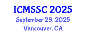 International Conference on Mathematics, Statistics and Scientific Computing (ICMSSC) September 29, 2025 - Vancouver, Canada