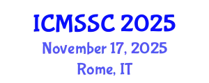 International Conference on Mathematics, Statistics and Scientific Computing (ICMSSC) November 17, 2025 - Rome, Italy