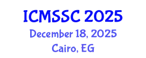 International Conference on Mathematics, Statistics and Scientific Computing (ICMSSC) December 18, 2025 - Cairo, Egypt