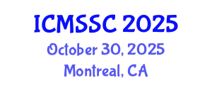 International Conference on Mathematics, Statistics and Scientific Computing (ICMSSC) October 30, 2025 - Montreal, Canada