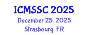 International Conference on Mathematics, Statistics and Scientific Computing (ICMSSC) December 25, 2025 - Strasbourg, France