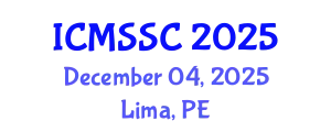 International Conference on Mathematics, Statistics and Scientific Computing (ICMSSC) December 04, 2025 - Lima, Peru