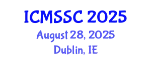 International Conference on Mathematics, Statistics and Scientific Computing (ICMSSC) August 28, 2025 - Dublin, Ireland