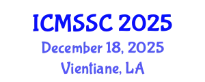 International Conference on Mathematics, Statistics and Scientific Computing (ICMSSC) December 18, 2025 - Vientiane, Laos