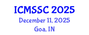 International Conference on Mathematics, Statistics and Scientific Computing (ICMSSC) December 11, 2025 - Goa, India