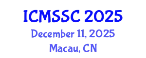 International Conference on Mathematics, Statistics and Scientific Computing (ICMSSC) December 11, 2025 - Macau, China