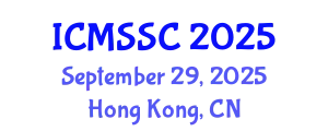 International Conference on Mathematics, Statistics and Scientific Computing (ICMSSC) September 29, 2025 - Hong Kong, China