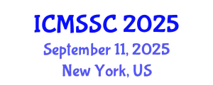 International Conference on Mathematics, Statistics and Scientific Computing (ICMSSC) September 11, 2025 - New York, United States