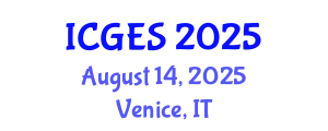 International Conference on Geological and Environmental Sciences (ICGES) August 14, 2025 - Venice, Italy