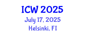 International Conference on Water (ICW) July 17, 2025 - Helsinki, Finland