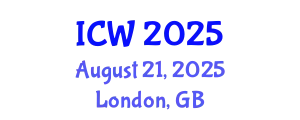 International Conference on Water (ICW) August 21, 2025 - London, United Kingdom