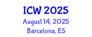 International Conference on Water (ICW) August 14, 2025 - Barcelona, Spain