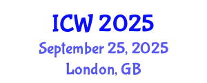 International Conference on Water (ICW) September 25, 2025 - London, United Kingdom