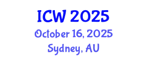 International Conference on Water (ICW) October 16, 2025 - Sydney, Australia