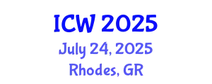 International Conference on Water (ICW) July 24, 2025 - Rhodes, Greece