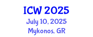 International Conference on Water (ICW) July 10, 2025 - Mykonos, Greece