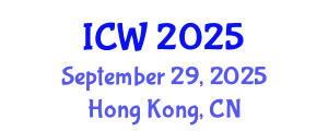 International Conference on Water (ICW) September 29, 2025 - Hong Kong, China