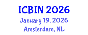 International Conference on Biomedical Imaging and Nanomedicine (ICBIN) January 19, 2026 - Amsterdam, Netherlands