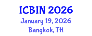 International Conference on Biomedical Imaging and Nanomedicine (ICBIN) January 19, 2026 - Bangkok, Thailand