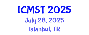 International Conference on Marine Science and Technology (ICMST) July 28, 2025 - Istanbul, Turkey