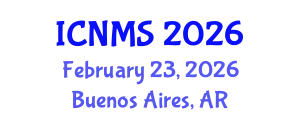 International Conference on Nano and Materials Science (ICNMS) February 23, 2026 - Buenos Aires, Argentina