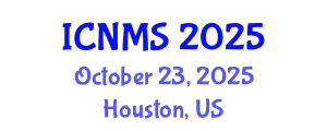 International Conference on Nano and Materials Science (ICNMS) October 23, 2025 - Houston, United States