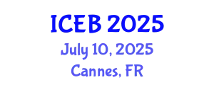 International Conference on Ecosystems and Biodiversity (ICEB) July 10, 2025 - Cannes, France