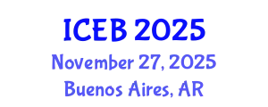 International Conference on Ecosystems and Biodiversity (ICEB) November 27, 2025 - Buenos Aires, Argentina